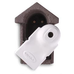 Vtáčia búdka sivobiela - vstupný otvor 28 mm