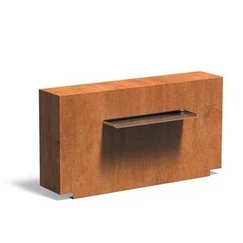 Cortenový chrlič 100 x 25 x 60 cm