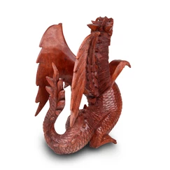 Dvojkrídly drak 30 cm - drevorezba