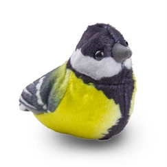 Plyšový vták so zvukom Sýkorka koňadra