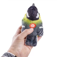 Plyšový vták so zvukom Sýkorka koňadra