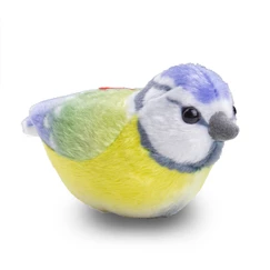 Plyšový vták so zvukom Sýkorka modřinka