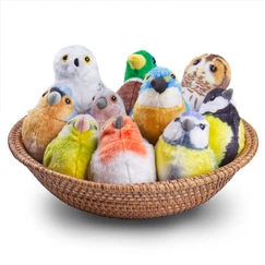 Plnený vták so zvukmi Puštík