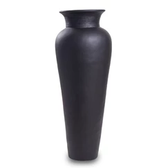 Terakotová váza čierna - 100 cm