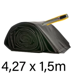 Zvyšná fólia 4,27x1,5=6,405m² (šírka 4,27m / 1,02mm EPDM guma Firestone PondGard)
