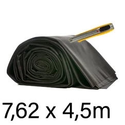 Zbytkový kus fólie 7,62x4,5=34,29m² (7,62m šíře / 1,02mm EPDM Firestone PondGard kaučuk)