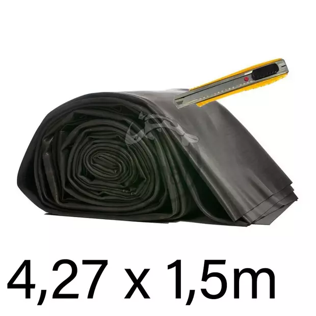 Zvyšná fólia 4,27x1,5=6,405m² (šírka 4,27m / 1,02mm EPDM guma Firestone PondGard)