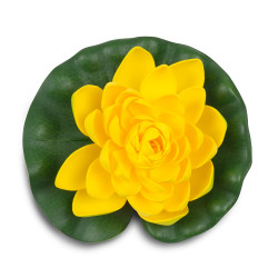 Žltý kvet lekna priemer 18 cm