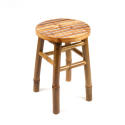Bambusová stolička 40x40cm - svetlá