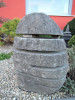 Kamenná lampa so zárezmi 35 cm