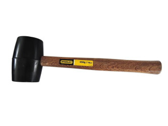 FatMax gumová palica čierna 430 g s drevenou rukoväťou