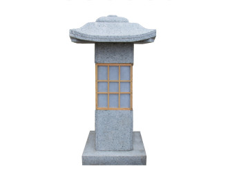 Japonská vstupná lampa 90 cm - šedý granit