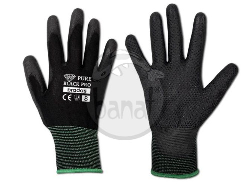 Ochranné rukavice Pure Black Pro - veľkosť 11