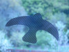 Ochranné samolepky pred nárazmi do skla - vtáčie siluety čierne s priehľadnými