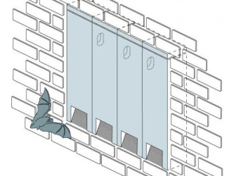 Búdka pre netopiere na steny alebo do zateplenia 2FR - aj pre skupinové použitie