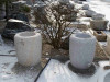 Kamenná nádržka Natsume 20 cm - sivá žula