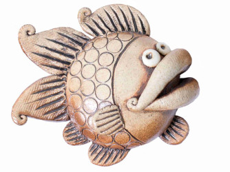 Keramická ryba na zavesenie - 15 cm