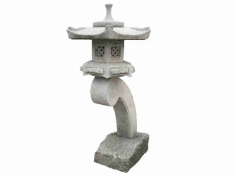 Japonská lampa Rankei 75 cm - sivý granit