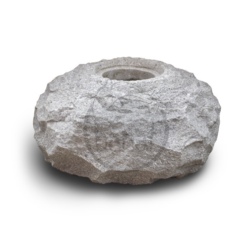 Hrubo tesaná kamenná nádržka pr. 45 cm - žula