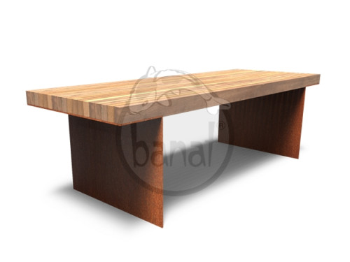 Cortenový stôl BORG 230 cm