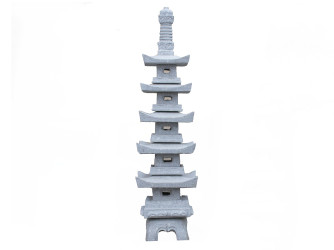 Tokushu Go Ju Tou Pagoda 90 cm - sivý granit