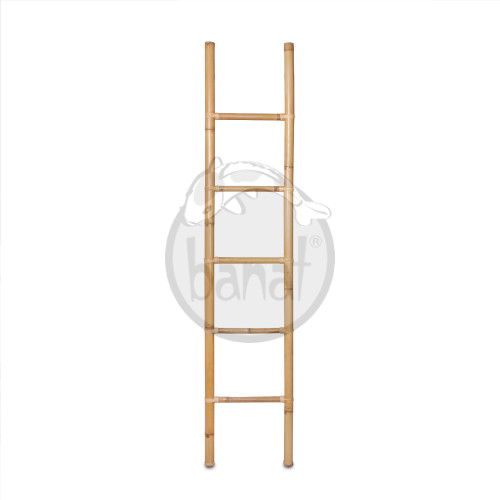 Bambusový dekoračný rebrík svetlý
