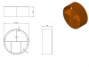 Cortenový drevník kruh 100 cm