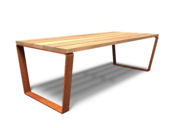 Cortenový stôl MIO 230 cm