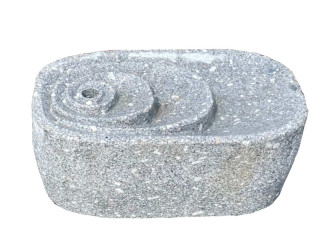 Výverový kameň 51x20x30 cm - šedá žula