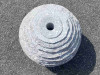 Rezaná výverová guľa 60 cm - šedá žula