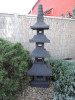 Lávová lampa pagoda 4 strechy 100 cm