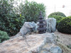 Lávová lampa pagoda 4 strechy 80 cm
