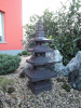 Lávová lampa pagoda 4 strechy 80 cm
