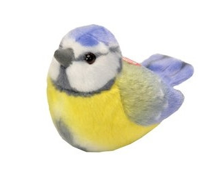 Plyšový vtáčik so zvukom - Sýkorka modrinka