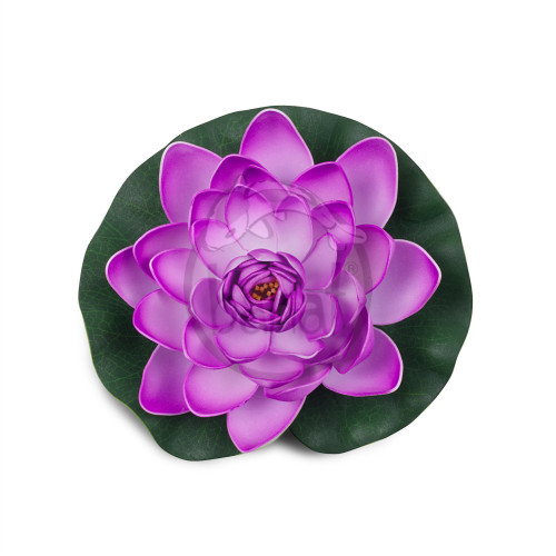 Fialový kvet lekna priemer 18 cm
