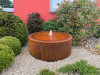 Cortenový vodný stôl okrúhly 100 x 40 cm