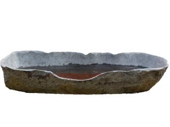 Kamenná nádržka tsukubai oválna výška 12-16 cm
