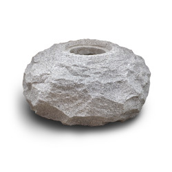 Hrubo tesaná kamenná nádržka pr. 55 cm - žula