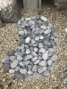 Mramorový dekoračný kamienok 25 kg, ebenová čierna frakcie 40-60 mm