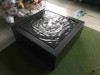 Hliníkový vodný stôl štvorec 100 x 100 x 40 cm