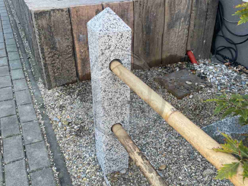 Žulový plotový stĺpik - koncový 60 cm