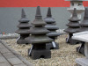 Lávová lampa Pagoda 50 cm - 3 strechy
