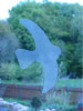 Ochranné samolepky pred nárazmi do skla - vtáčie siluety s priehľadnými pruhmi