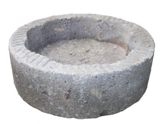 Mlynský kameň 60 cm nádržka na vodu - sivý granit