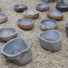 Kamenná nádržka Tsukubai  - rôzne tvary