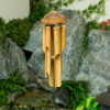 Bambusová zvonkohra 40 cm s chlpatým kokosákom
