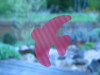 Ochranné samolepky pred nárazmi do skla - vtáčie siluety červené s priehľadnými