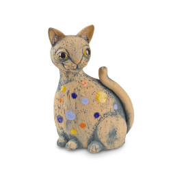 Keramická mačka s bodkami - 31 cm