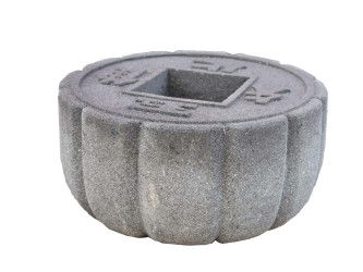 Tsukubai mince 30 cm - lávový kameň