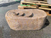 Výverový kameň 51x20x30 cm - žltý pieskovec